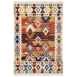 Dywan wełniany kilim 200 x 300 cm wielokolorowy VOSKETAP