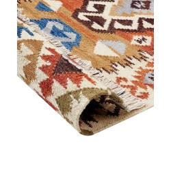 Dywan wełniany kilim 200 x 300 cm wielokolorowy VOSKETAP