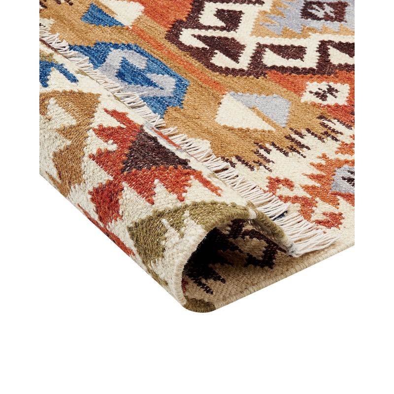 Dywan wełniany kilim 200 x 300 cm wielokolorowy VOSKETAP