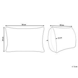 Poduszka dekoracyjna DEEPOR Juta 30 x 50 cm Kolorowy Wzór orientalny
