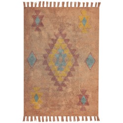 Dywan bawełniany 160 x 230 cm pomarańczowy IGDIR