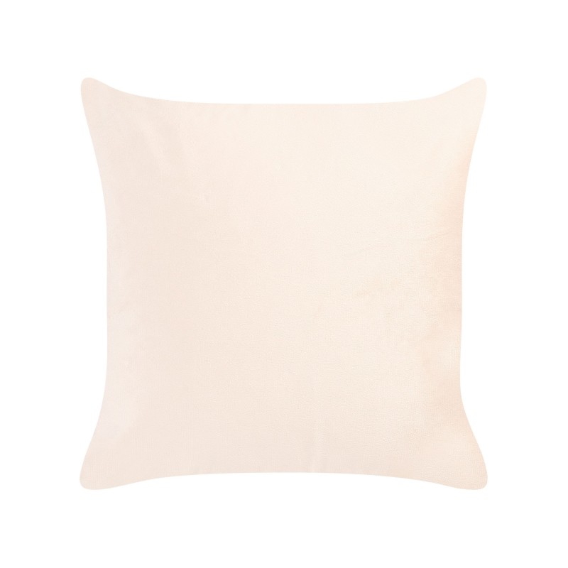 Zestaw 2 poduszek dekoracyjnych YARROW Welur 45 x 45 cm Beżowy Wzór geometryczny