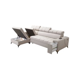 Venna I maxi corner sofa with sleeping function and USB port - Plush, Avra 6