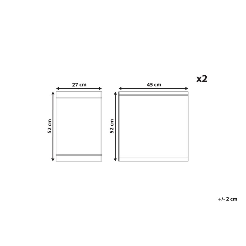 Zestaw 2 wymiennych tkanin do krzeseł ogrodowych CINE Ciemnozielony