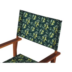 Zestaw 2 wymiennych tkanin do krzeseł ogrodowych CINE Ciemnozielony