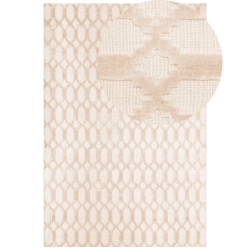 Dywan wiskozowy 160 x 230 cm beżowy CIZRE