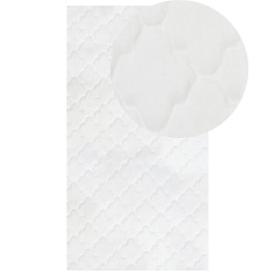 Dywan sztuczne futro królika 80 x 150 cm biały GHARO