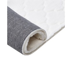 Dywan sztuczne futro królika 80 x 150 cm biały GHARO