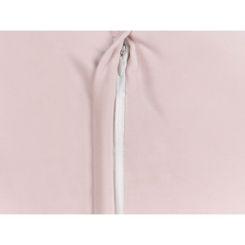 Zestaw 2 poduszek dekoracyjnych EUSTOMA Welur 60 x 60 cm Różowy Jednolity