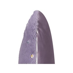 Zestaw 2 poduszek dekoracyjnych LAVATERA 45 x 45 cm Fioletowy Wzór kwiatowy