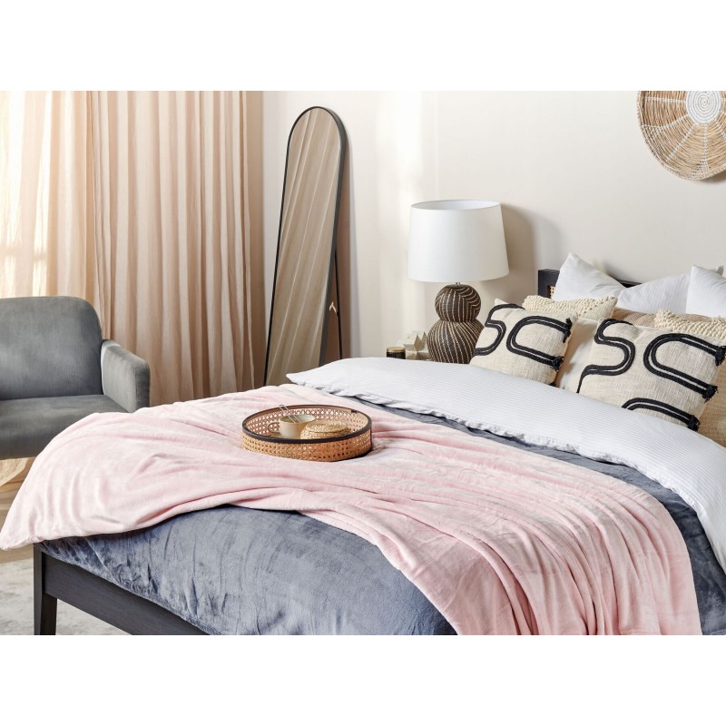 Koc BAYBURT 200 x 220 cm Różowy