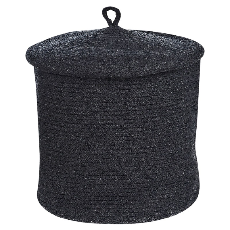 Zestaw 2 koszy SILOPI Bawełna Czarny