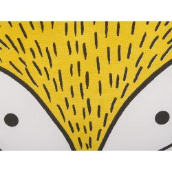 2 bawełniane poduszki dla dzieci lis 50 x 40 cm żółte VADODARA