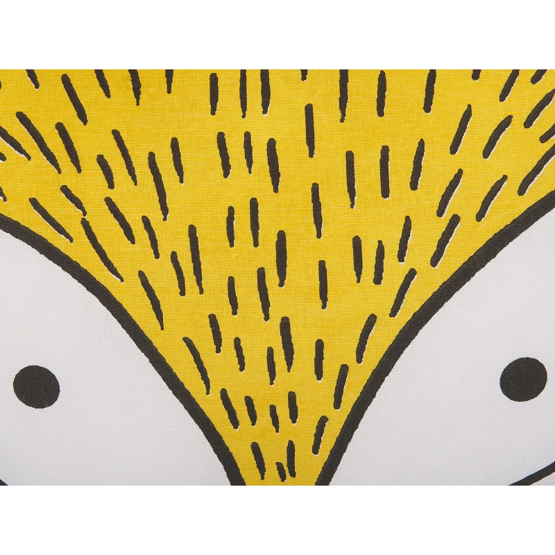 2 bawełniane poduszki dla dzieci lis 50 x 40 cm żółte VADODARA