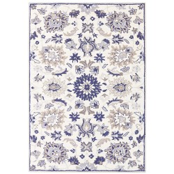 Dywan wełniany 160 x 230 cm beżowo-niebieski KUMRU