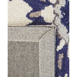 Dywan wełniany 160 x 230 cm beżowo-niebieski KUMRU