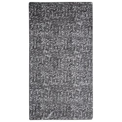 Dywan z wiskozy 80 x 150 cm szaro-srebrny ESEL