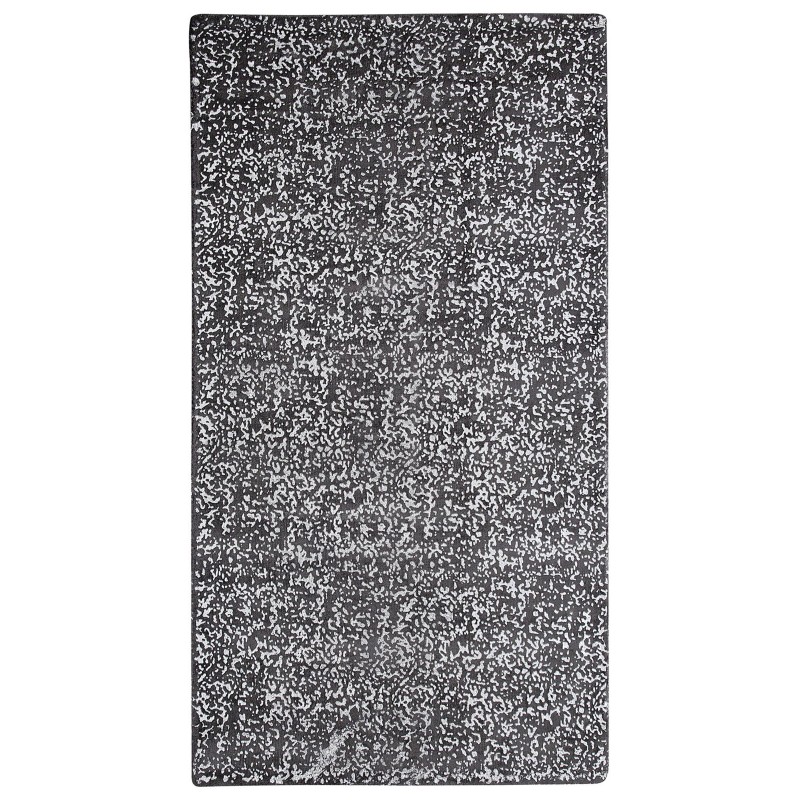 Dywan z wiskozy 80 x 150 cm szaro-srebrny ESEL