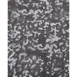 Dywan z wiskozy 80 x 150 cm szaro-srebrny ESEL