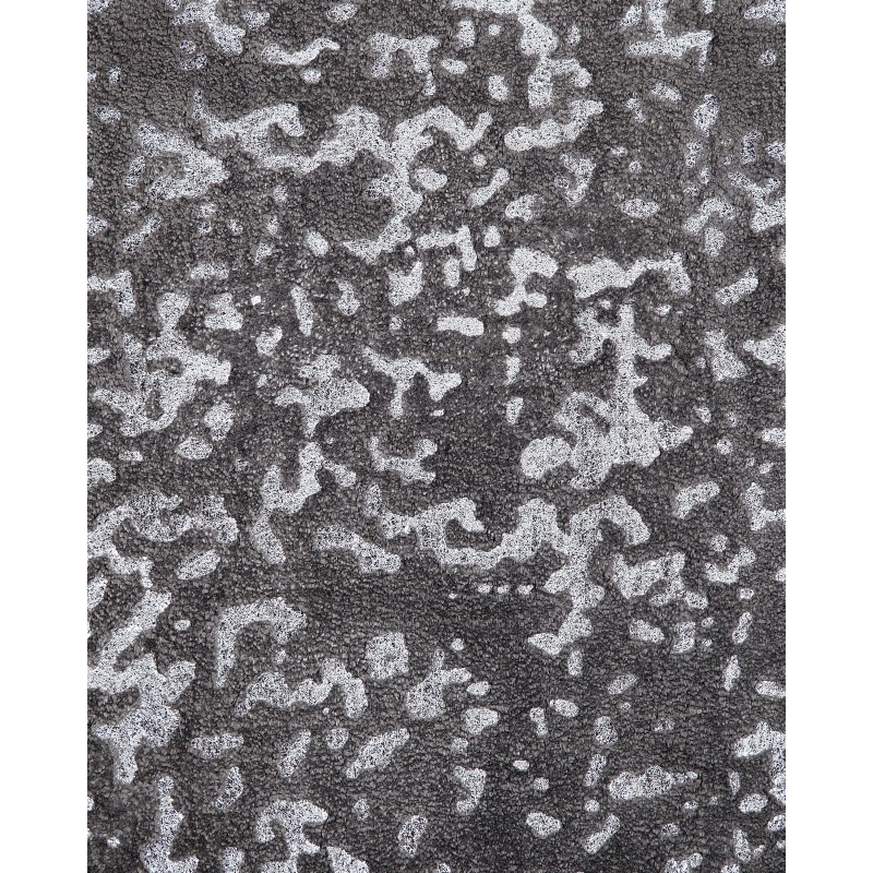 Dywan z wiskozy 80 x 150 cm szaro-srebrny ESEL