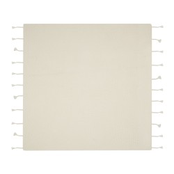 Koc NAZILLI Bawełna 125 x 150 cm Beżowy