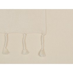 Koc NAZILLI Bawełna 125 x 150 cm Beżowy