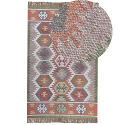 Dywan zewnętrzny 140 x 200 cm wielokolorowy SAHBAZ