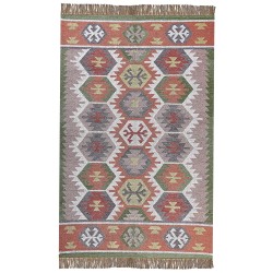 Dywan zewnętrzny 140 x 200 cm wielokolorowy SAHBAZ