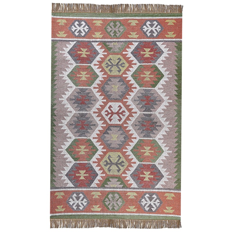 Dywan zewnętrzny 140 x 200 cm wielokolorowy SAHBAZ