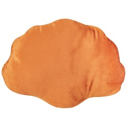 Zestaw 2 poduszek dekoracyjnych CONSOLIDA Welur 47 x 35 cm Pomarańczowy Jednolity