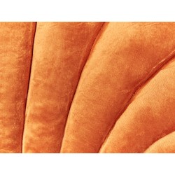 Zestaw 2 poduszek dekoracyjnych CONSOLIDA Welur 47 x 35 cm Pomarańczowy Jednolity