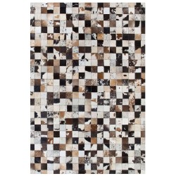 Dywan patchwork skórzany 160 x 230 cm wielokolorowy CERLI