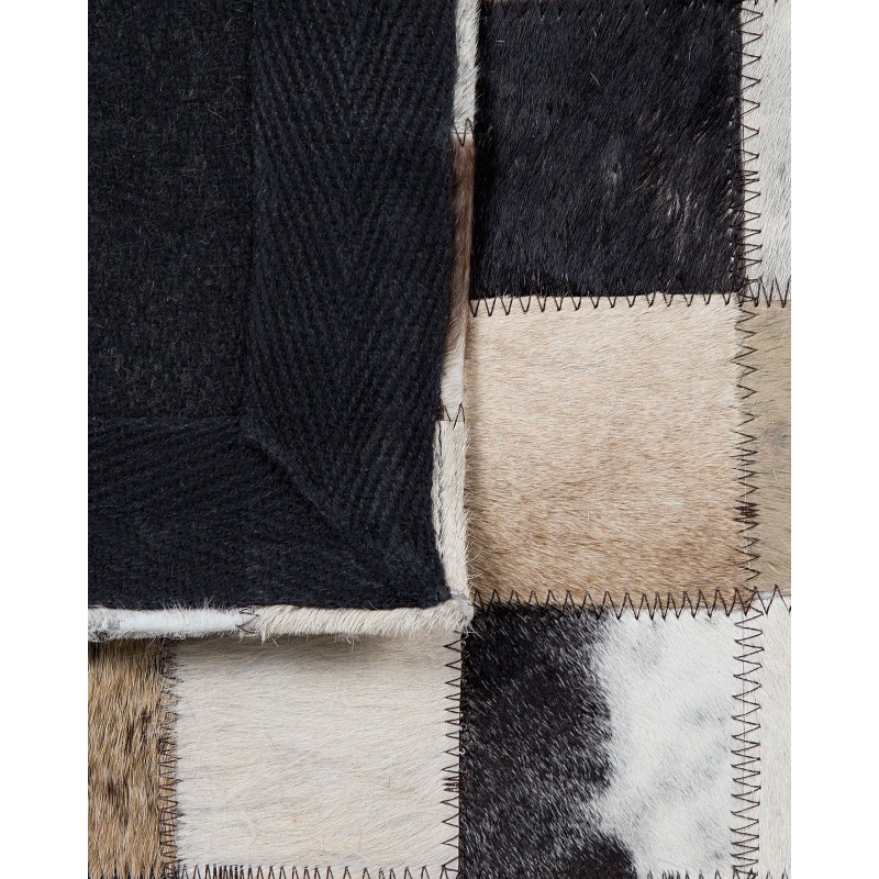 Dywan patchwork skórzany 160 x 230 cm wielokolorowy CERLI