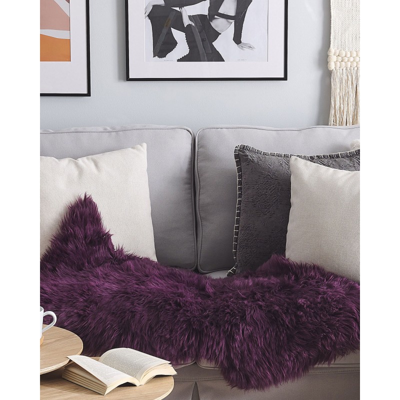 Skóra owcza fioletowa ULURU