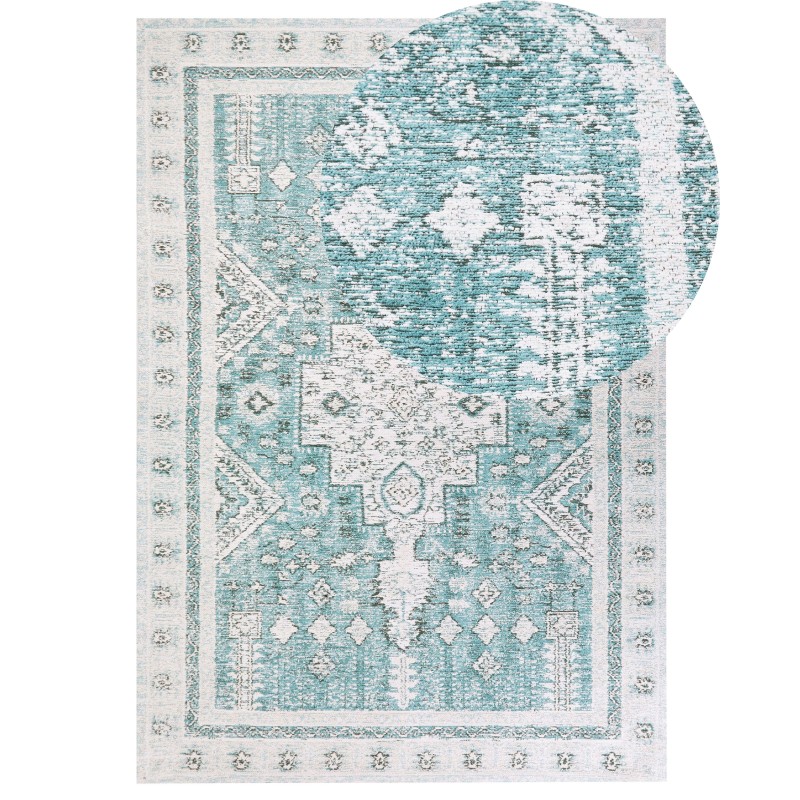 Dywan bawełniany 160 x 230 cm miętowy FULLA