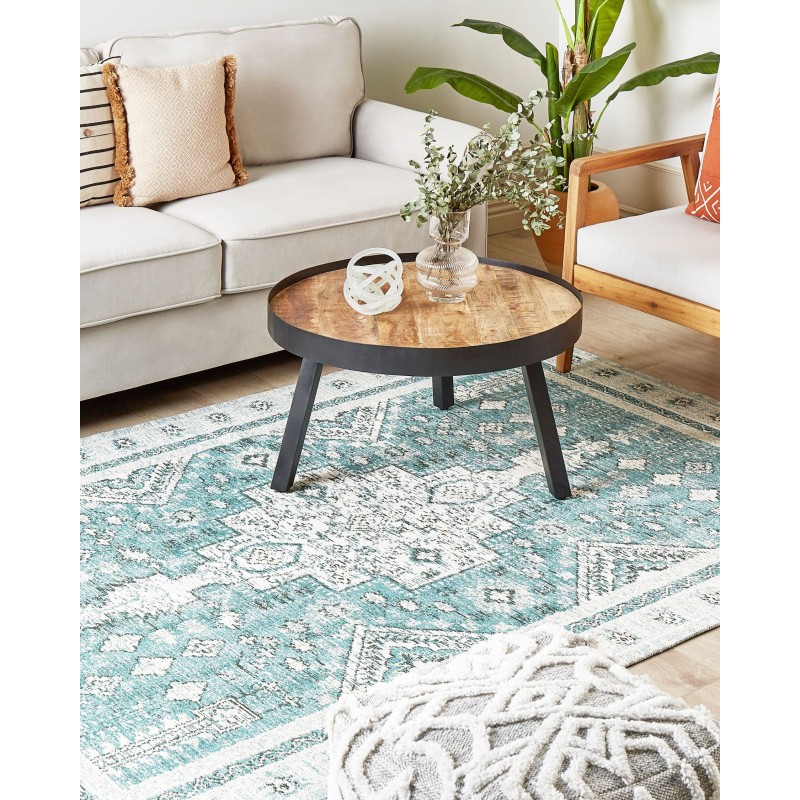 Dywan bawełniany 160 x 230 cm miętowy FULLA