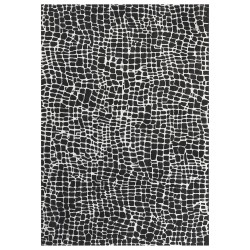 Dywan 160 x 230 cm czarno-biały PUNGE