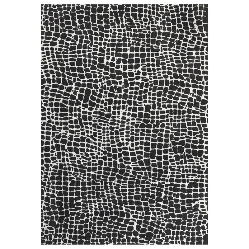 Dywan 160 x 230 cm czarno-biały PUNGE