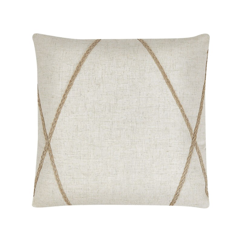 Zestaw 2 poduszek dekoracyjnych LICUALA 45 x 45 cm Beżowy Wzór geometryczny