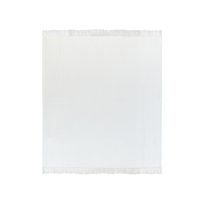 Koc AMPARA Bawełna 200 x 220 cm Złamana biel