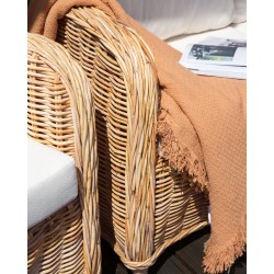 Zestaw ogrodowy dla 5 osób ALESSANO Rattan Naturalny