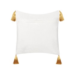 Zestaw 2 poduszek dekoracyjnych ZAMIA Bawełna 45 x 45 cm Biały Wzór świąteczny