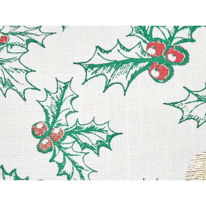 Zestaw 2 poduszek dekoracyjnych ZAMIA Bawełna 45 x 45 cm Biały Wzór świąteczny