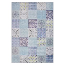 Dywan mozaika 140 x 200 cm wielokolorowy INKAYA