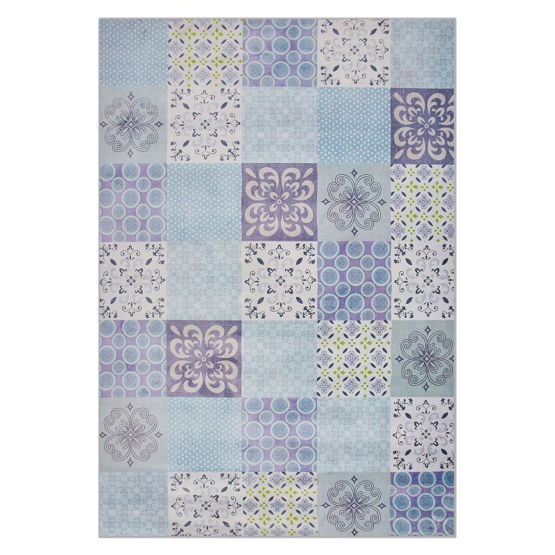 Dywan mozaika 140 x 200 cm wielokolorowy INKAYA