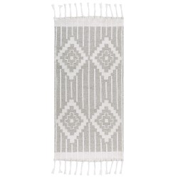 Dywan zewnętrzny 80 x 150 cm szaro-biały TABIAT
