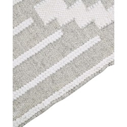 Dywan zewnętrzny 80 x 150 cm szaro-biały TABIAT