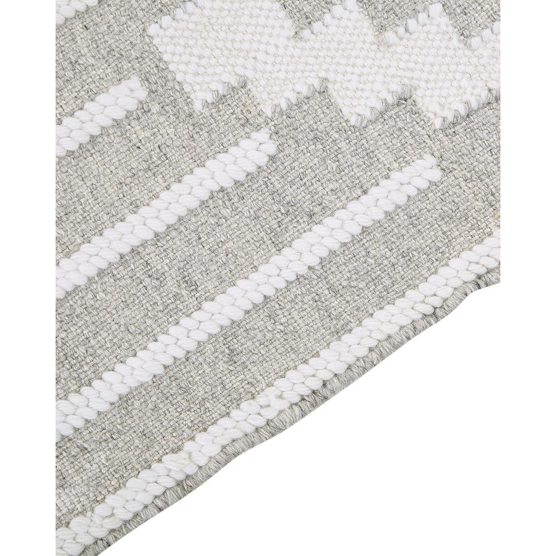 Dywan zewnętrzny 80 x 150 cm szaro-biały TABIAT