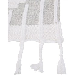 Dywan zewnętrzny 80 x 150 cm szaro-biały TABIAT