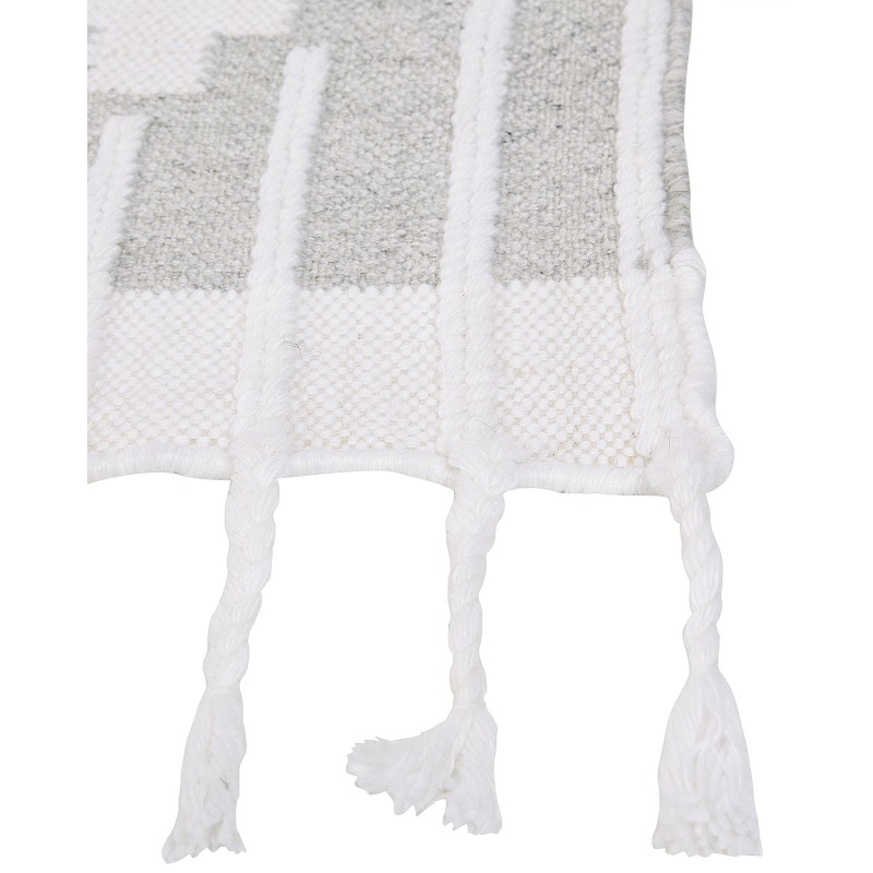 Dywan zewnętrzny 80 x 150 cm szaro-biały TABIAT